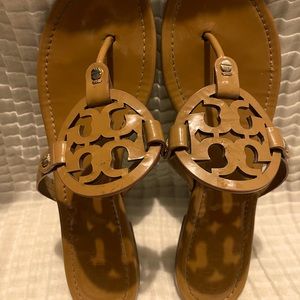Tory Burch Miller Sandal in Nude, Size 11